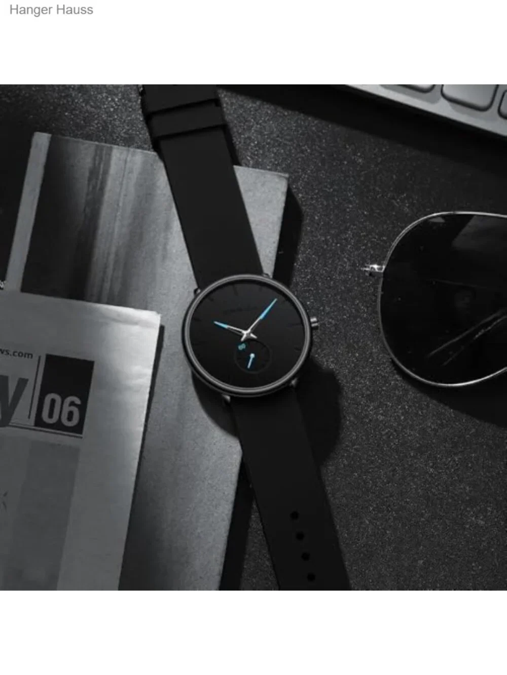 Ultra Thin Silicone Strap Quartz Wristwatch Casual Stylish Unisex Water